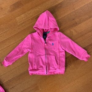 Ralph Lauren hot pink hoodie